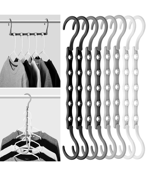 Mr Pen- Space Saving Hangers 8 pcs 360° Rotating Hooks