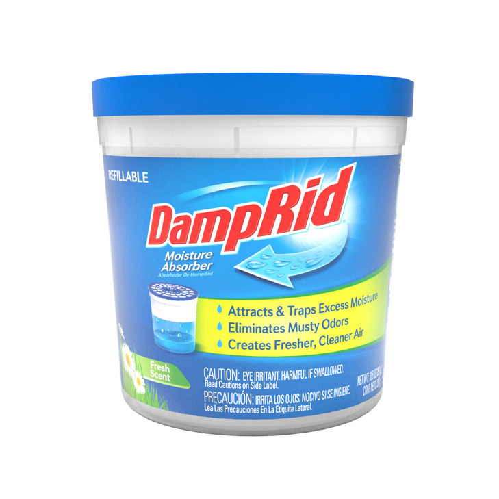 DampRid Fresh Scent Refillable Moisture Absorber - 10.5oz cup - Traps Moisture for Fresher Cleaner