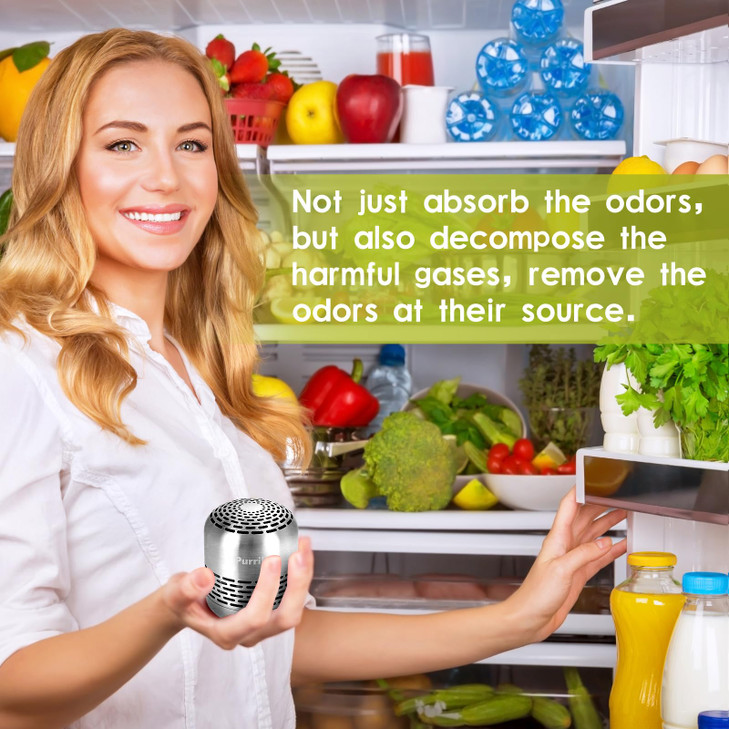 Purriko Refrigerator Deodorizer Long-Lasting Fridge Odor Eliminator