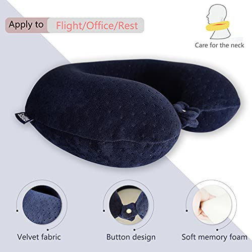 Gosider Memory Foam Travel Pillow Comfortable Travel Neck Pillow U Shape Support Neck and Head