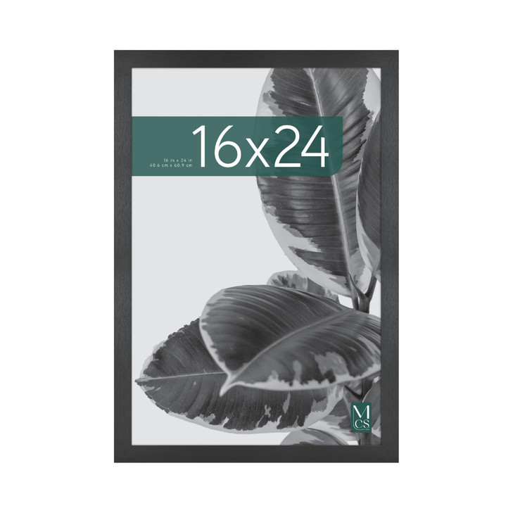 MCS Studio Gallery Poster Frame 16x24 Black Woodgrain 1-Pack
