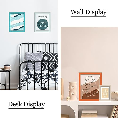 VIOLABBEY 8x10 Picture Frames Set of 4 Colorful Photo Frame Modern Style