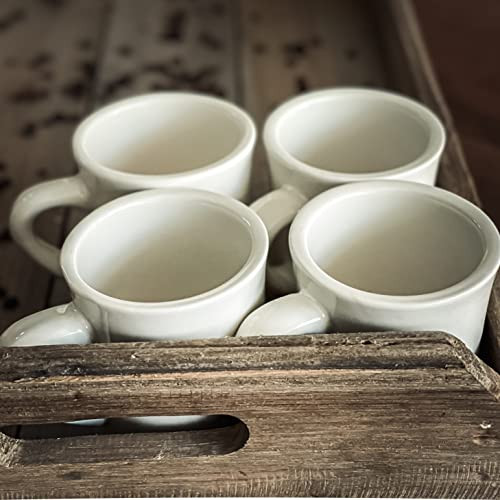 COLETTI Diner Coffee Mugs - Restaurant Coffee Mugs Retro Coffee Mug - Sturdy and Heavy Diner Mug