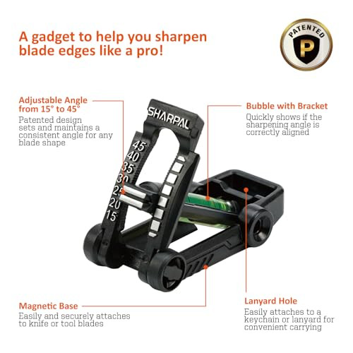 SHARPAL 194H Whetstone Knife Blade Sharpener Sharpening Stone Angle Guide