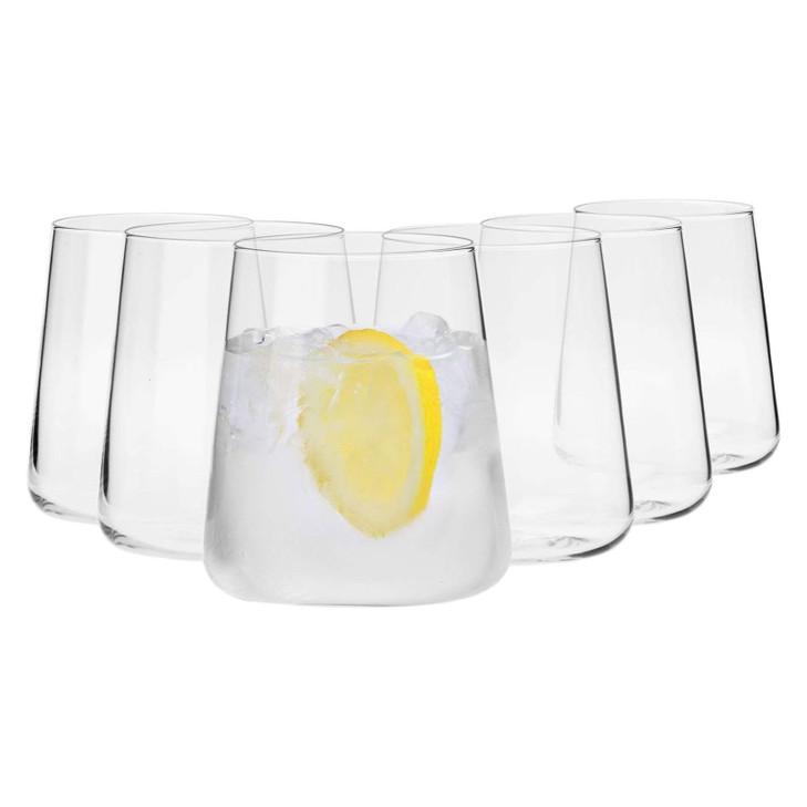 KROSNO Water Glasses Set of 6 12.9 oz Avant-Garde Collection