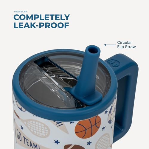 HydroJug Traveler 20oz Kids Insulated Tumbler with Handle Cloud