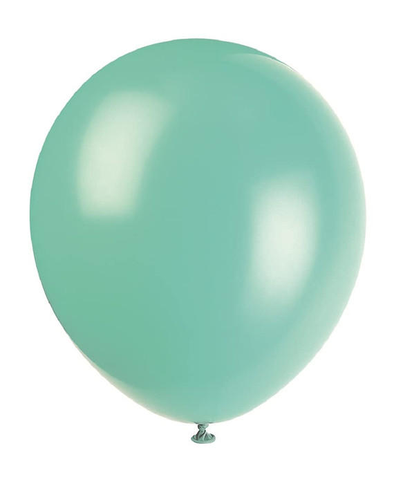 Seafoam Aqua Latex Balloons 12 10-Pack - Premium-Quality and Vibrant Party Decorations