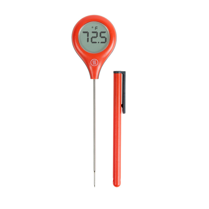 ThermoWorks ThermoPop 2 - Best Value Instant Read Thermometer - Cayenne Pepper Red