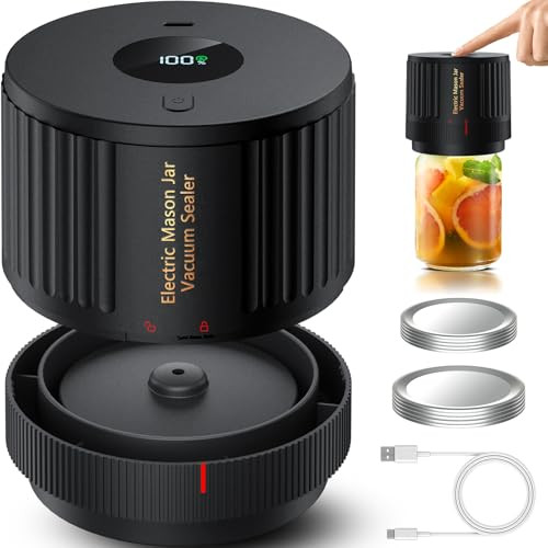 LOVE MOMENT Electric Mason Jar Vacuum Sealer Kit