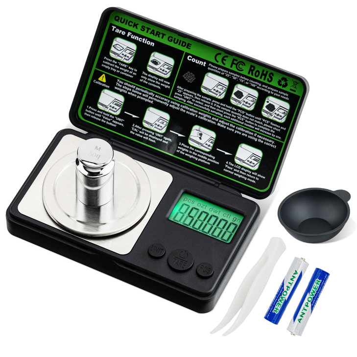 Mcbazel Mini Milligram Scale 50g 0.001g Portable Jewelry Scale Digital High Precision Micro Gram