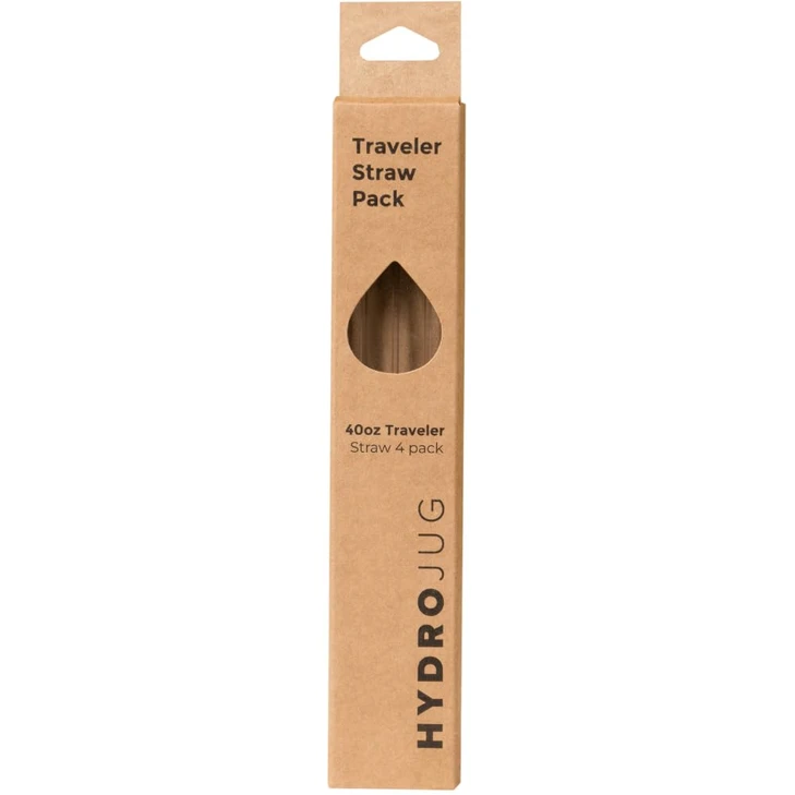 Hydrojug Eco-Friendly Reusable Straws - Ideal for 20 oz 32 oz 40 oz Travelers and 32 oz Sport