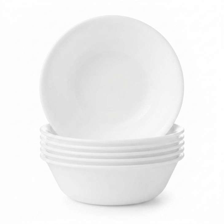 Corelle Vitrelle 6-Piece Soup Cereal Bowl Set Triple Layer Glass and Chip Resistant 18-Oz