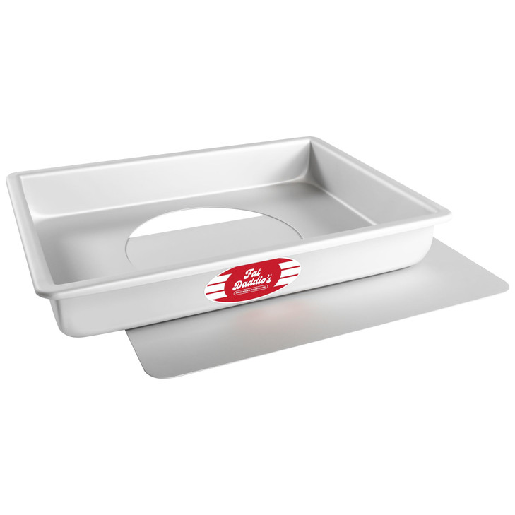 Fat Daddio s POBCC-9132 Anodized Aluminum Sheet Cake Pan with Removable Bottom 9 x 13 x 2 inch