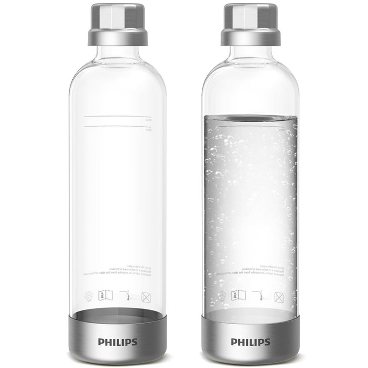 Philips Carbonating Bottles ADD916 37 1L Sparkling Water Bottles 2 Pack
