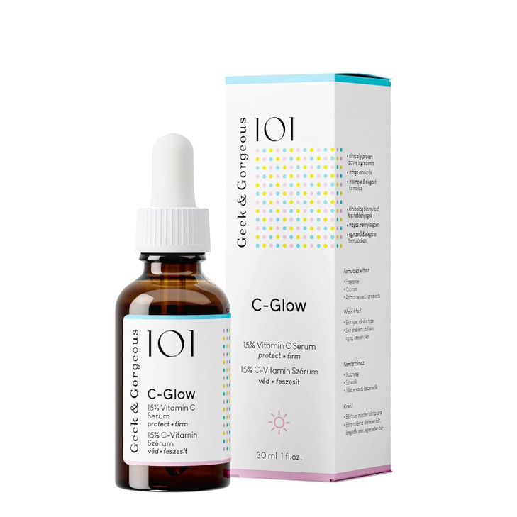Geek & Gorgeous - C-Glow - lightweight, water-like 15% Vitamin C + Ferulic acid & Vitamin E Serum