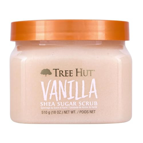 Tree Hut Vanilla Body Scrub, Exfoliating Sugar Scrub, Vegan, 18 Oz
