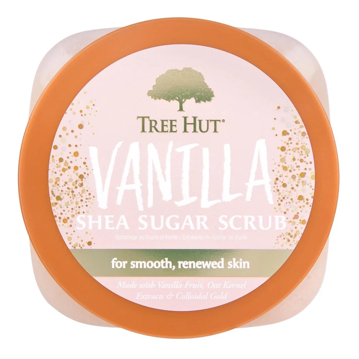 Tree Hut Vanilla Body Scrub, Exfoliating Sugar Scrub, Vegan, 18 Oz