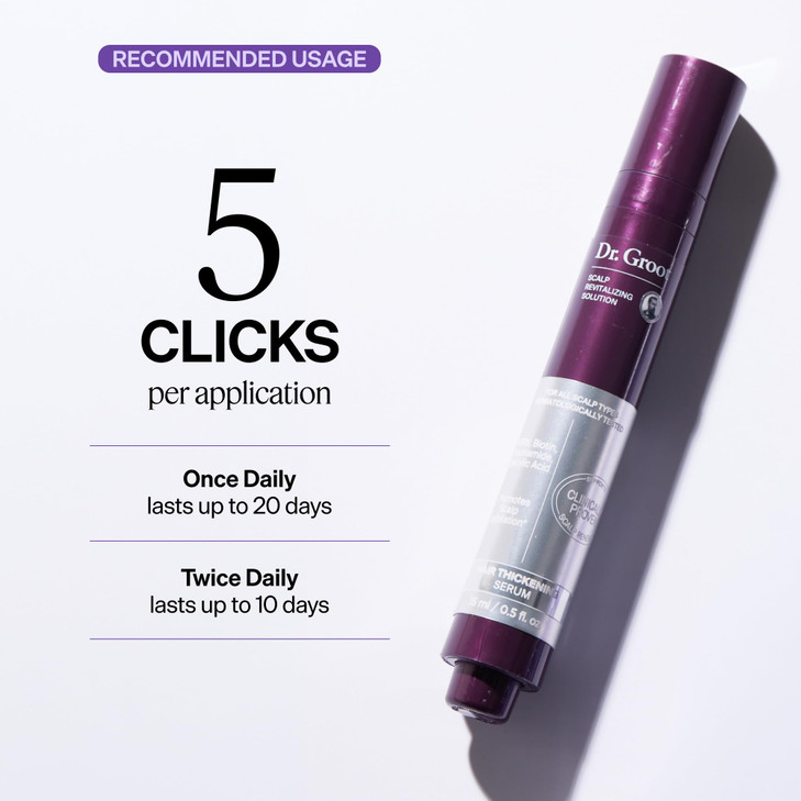 Dr. Groot Award-Winning Hair Thickening Serum for Hair Loss, Thinning Hair, Korean Hair Care