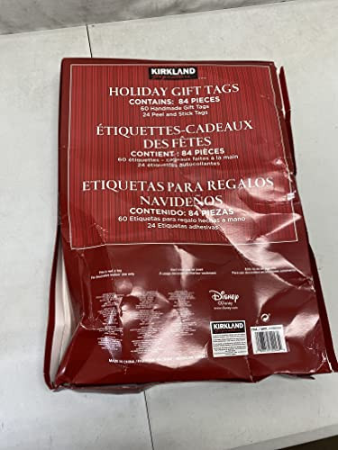 Kirkland Signature Handmade Holiday Gift Tag Collection, 84 Pieces