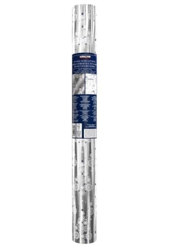 KIRKLAND Double-Sided Foil Roll Christmas Gift Wrap 270 Sq. Ft. Total Silver