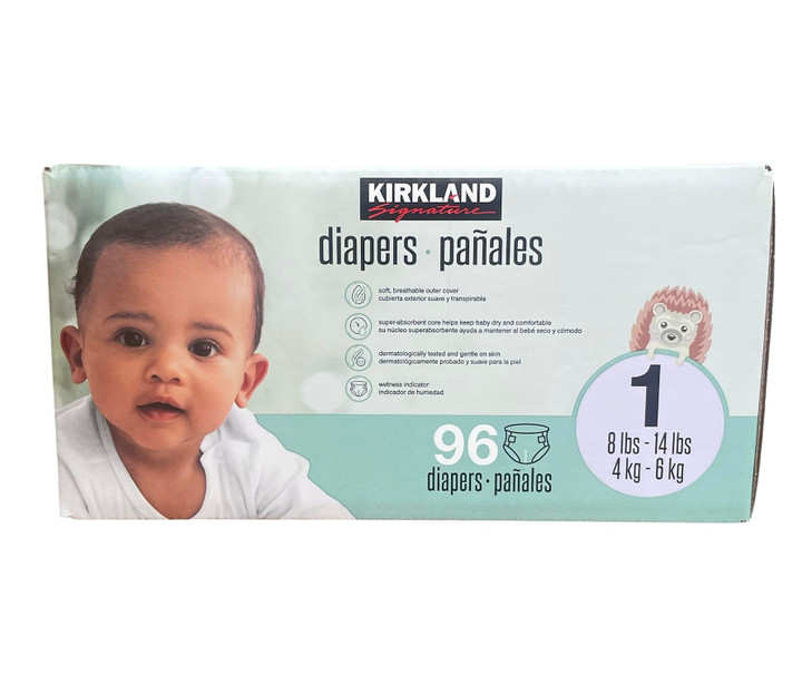 Kirkland Signature Diaper, Size 1, 96 Count