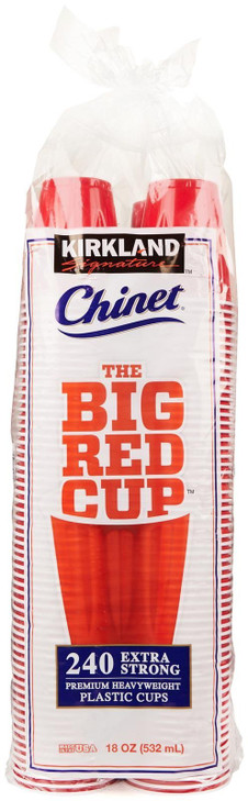 Kirkland Signature Chinet The Big Cup, Red,18 Oz, 240 Count