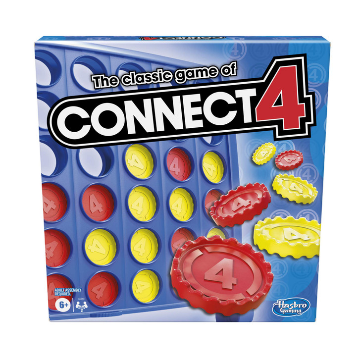 Hasbro Gaming Connect 4 Classic Grid, 4 in a Row Game, Strategy Board Games for Kids