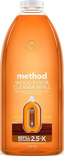 Method Squirt + Mop Hardwood Floor Cleaner Refill, Almond, 68 Ounce