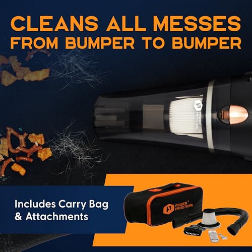 ThisWorx Handheld Car Vacuum, Portable Car Vacuum Cleaner with 16Ft Cord