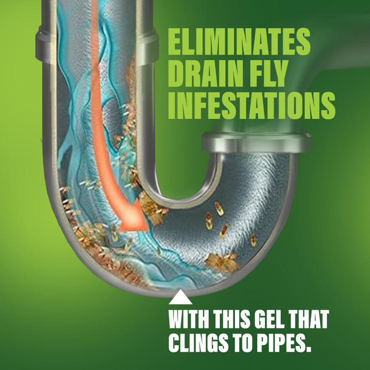 Green Gobbler Fruit Fly Goodbye Gel Drain Treatment Killer Flies & Eliminator (1 Gallon)