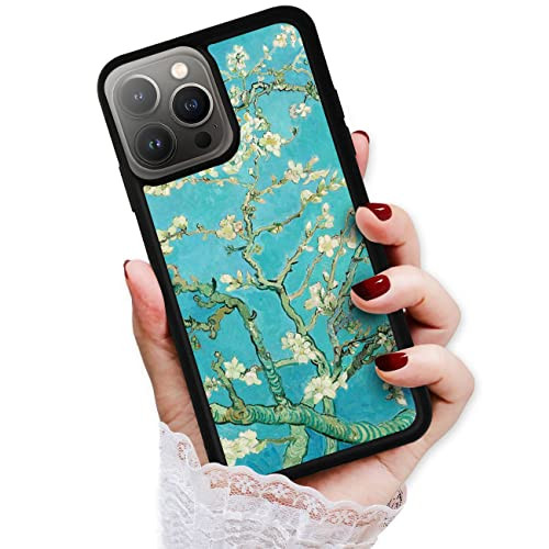 for iPhone 16 Pro, Durable Protective Soft Back Case Phone Cover, HOT13709 Van Gogh Almond Blossom 13709