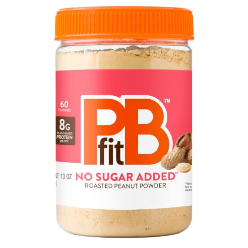 PBfit No Sugar Added Peanut Butter Powder, Powdered Peanut Butter Spread from Real Roasted Peanuts