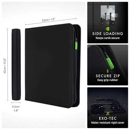 Vault X 12 Pocket XL Zip Trading Card Binder 624 Cards Exo-Tec (Teal)