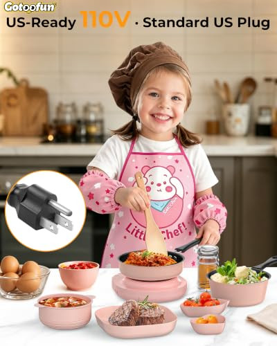 Gotoofun Kid Cooking Sets Real Mini Kitchen, Food Making for Beginner Children 8 9 10 11 12 Boys