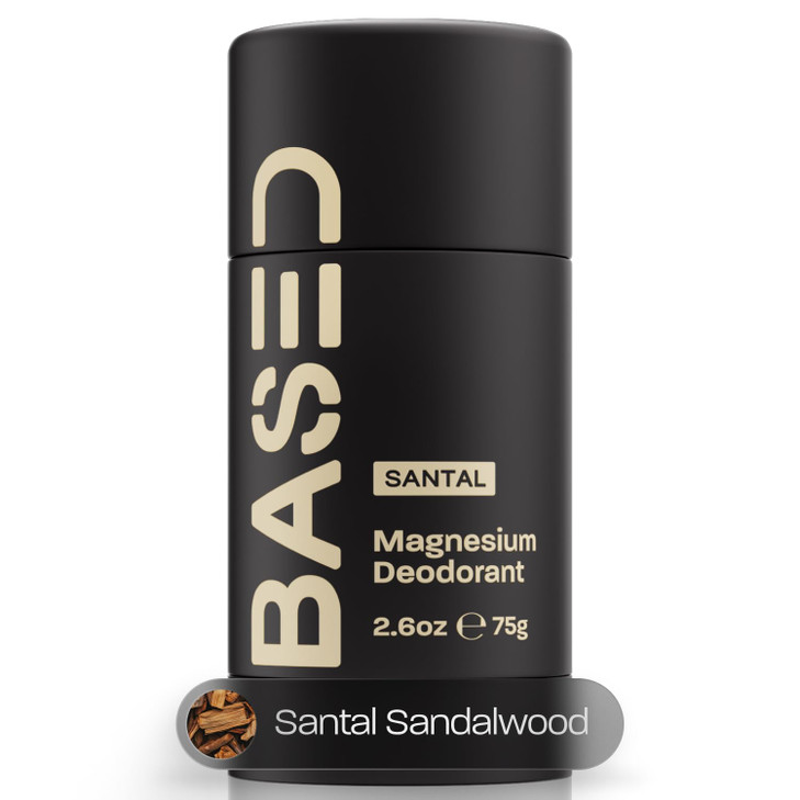 BASED Performance Deodorant For Men, All Day Odor Protection, Aluminum Free with Magnesium
