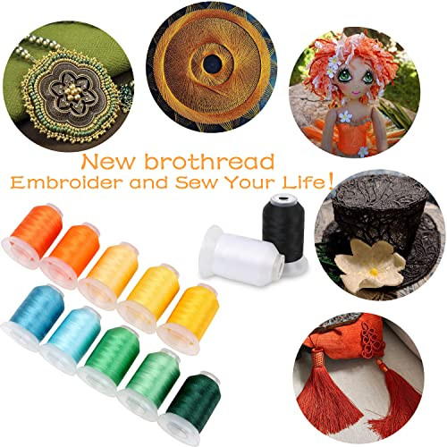 40 Spools Polyester Machine Embroidery Thread Kit