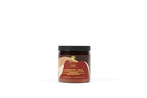 As I Am Double Butter Cream 8 Ounce Rich Daily Moisturizer Soft and Shiny Curls and Coils Repairs Split Ends