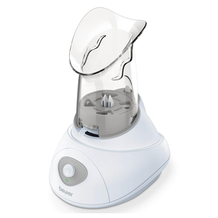 Beurer SI30 Steam Inhaler for Sinus Congestion Allergies Drug Free Quick 3 5 Minute Setup Ultra Quiet Face Steamer with