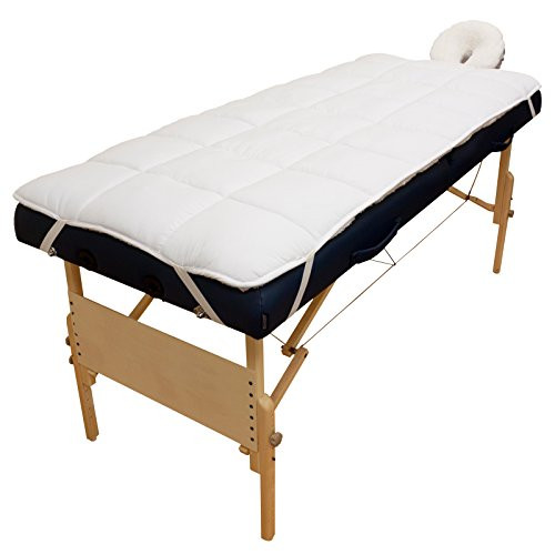 Body Linen Abundance Deluxe Quilted Fleece Massage Table Pad Set Includes Face Cradle Cover Table Pad Microfiber Fleece
