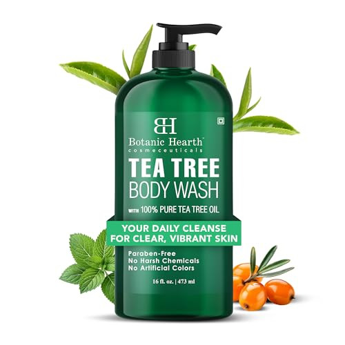 Botanic Hearth Tea Tree Body Wash With 100 Tea Tree Oil 16 Fl oz