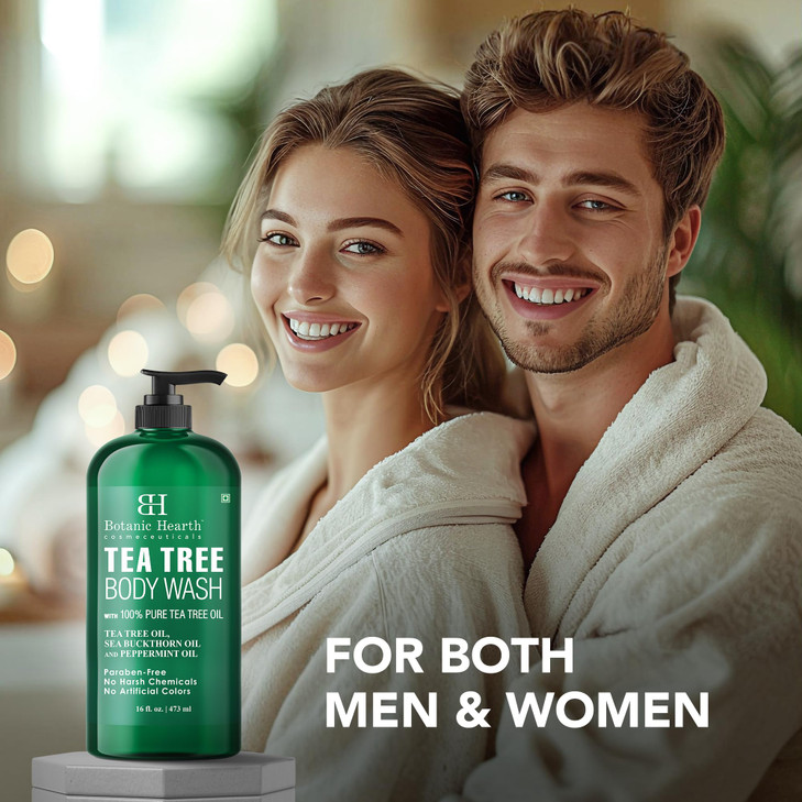 Botanic Hearth Tea Tree Body Wash With 100 Tea Tree Oil 16 Fl oz