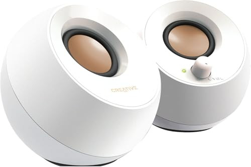 Creative Pebble 2 0 USB Desktop Stereo Speakers for PC Laptop White
