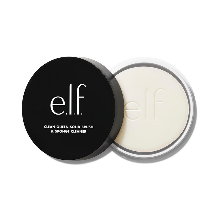 e l f Clean Queen Solid Brush Sponge Cleaner Cleanses Face Eye Makeup Brushes Sponges Nourishing Non Damaging Formula