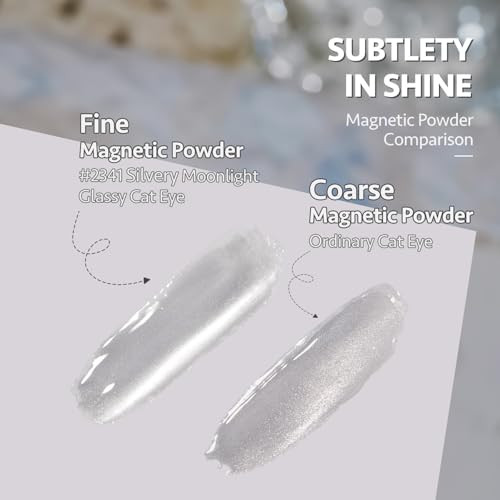 GAOY Glassy Cat Eye Gel Nail Polish 16ml Glitter Holographic UV Gel Polish with Magnet Reflective Translucent 2341