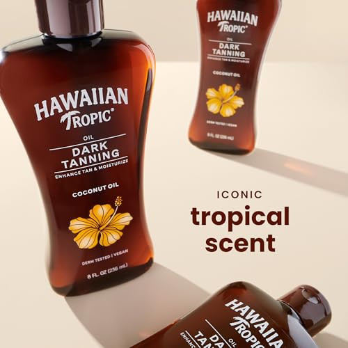 Hawaiian Tropic Dark Tanning Oil 8 Fl Oz 2 Pack