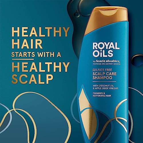 Head Shoulders Anti Dandruff Shampoo Royal Oils Moisturizing Shampoo 1 Pyrithione Zinc Curly Coily Hair Coconut Apple