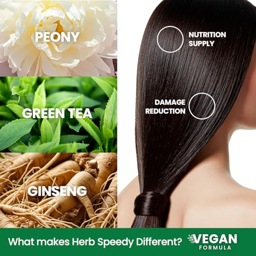 Herb Speedy Color Cream Deep Brown 1 Pack Korean Herbal Vegan Hair Dye