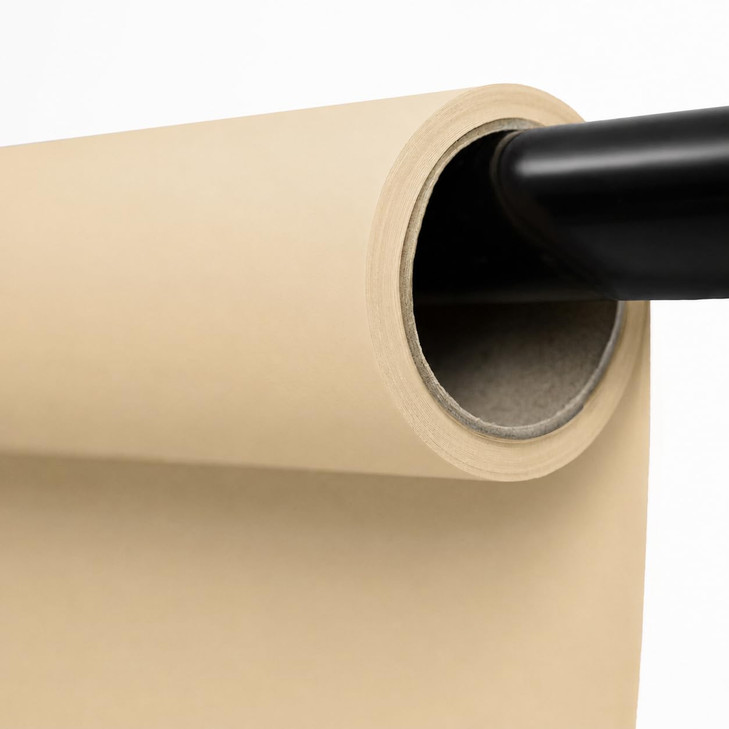 Kate Seamless Paper Backdrop for Photography Beige Cream Backdrop Paper 53 x16 4 Ivorine