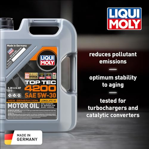 LIQUI MOLY Top Tec 4200 SAE 5W 30 New Generation 5 L Fully synthetic engine oil SKU 2011