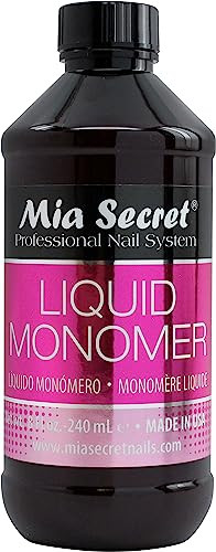 Mia Secret 8 oz 240ml LIQUID MONOMER PROFESSIONAL ACRYLIC NAIL SYSTEM